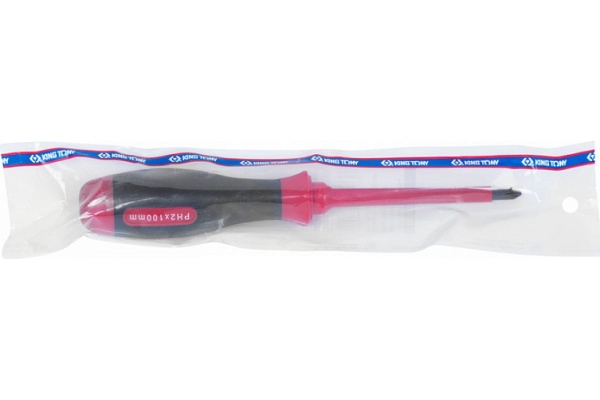 Крестовая отвертка KING TONY Phillips №2, 100 мм, диэлектрическая 14710204