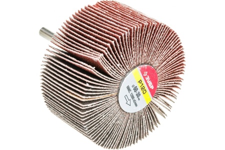 Круг шлифовальный веерный лепестковый на шпильке (30х60 мм; Р120) Зубр 36602-120