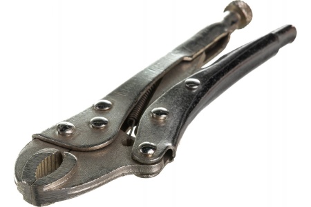 Ручной зажим ТУНДРА полукруглый захват, с фиксатором, 125 мм 2434311