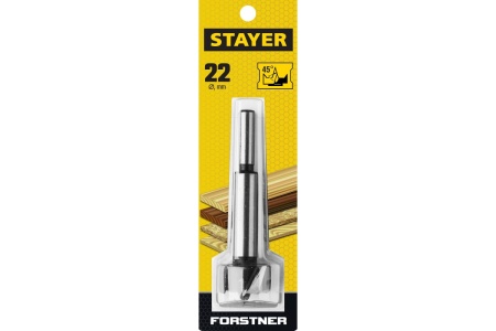 Сверло Форстнера по дереву STAYER Forstner 22 мм 29985-22_z01 Сверло Форстнера по дереву STAYER Forstner 22 мм 29985-22_z01