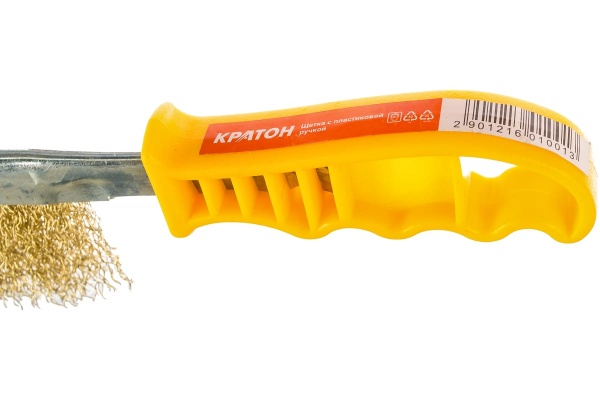 Латунная щетка с пластиковой ручкой Кратон BS 2 16 01 001