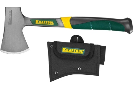 Туристический цельнокованый топорик KRAFTOOL в чехле 20645-06