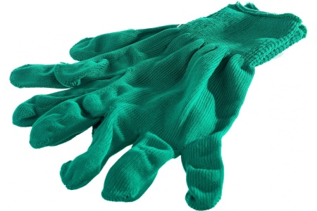 Перчатки Россия нейлон, 13 класс, цвет изумрудный, L 67823