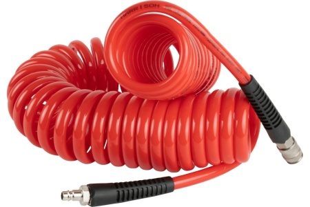 Шланг пневматический спиральный с БРС 15 м, 10x14 мм Harrison HRS-221015