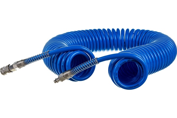 Шланг спиральный воздушный с быстросъемными соединениями (8х12 мм; 15 м) Русский Мастер РМ-70136