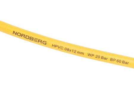 Шланг воздушный на катушке, гибридный PVC 8х12 мм, 15+1 м NORDBERG HR0815HPVC