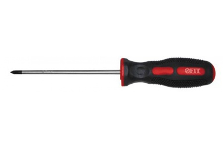 Отвертка FIT IT Универсал CrV сталь, прорезиненная ручка, Профи 6 х 100 мм РZ2 55154 Отвертка FIT IT Универсал CrV сталь, прорезиненная ручка, Профи 6 х 100 мм РZ2 55154
