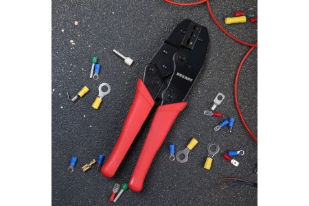 Кримпер REXANT HT-301 W для обжима изолированных клемм 0.5-6.0 кв.мм 12-3021