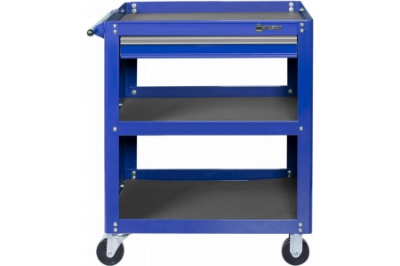 Открытая тележка МАСТАК ОПТИМА 3 полки и ящик, синяя 520-01580MB