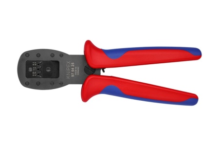 Пресс-клещи для штекеров KNIPEX Micro-Fit Molex, 3 гнезда, AWG 30-26/24-22/20, L-190 мм KN-975425