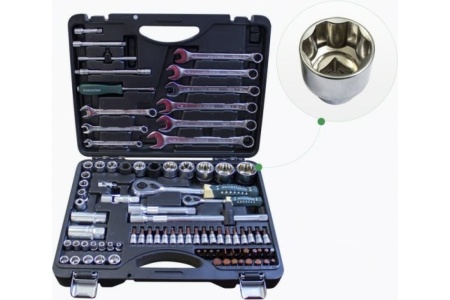 Набор инструмента ROCKFORCE 1/2, 1/4 DR 6-гранный, 82пр + 6пр. RF-4821-7-PREMIUM