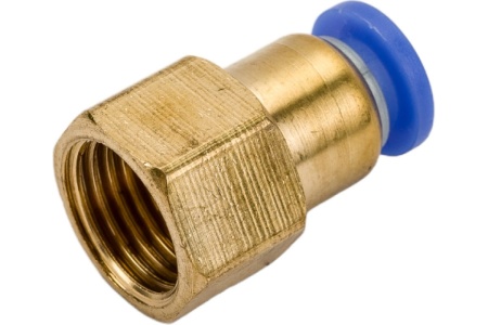 Фитинг цанговый прямой металлический 6 мм, внутренняя резьба 1/4" ARMA CF F1/4-06