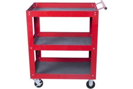 Открытая тележка, 3 полки, красная МАСТАК 520-33720R