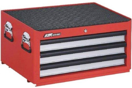 Инструментальный ящик средней глубины JTC красный, 3 секции 5639 Инструментальный ящик средней глубины JTC красный, 3 секции 5639