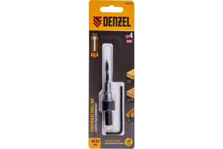 Сверло-зенкер под конфирмат 4 мм Denzel 704204