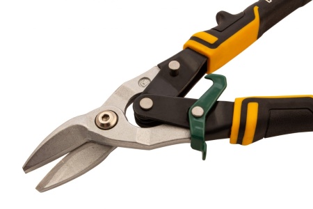 Ножницы по металлу Denzel 270мм, прямой и правый рез, сталь-СrMo, трехкомп.рук-ки 78371