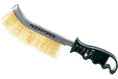 Щетка по металлу ROCKFORCE ручная в железном корпусе с пластиковой ручкой RF-34012124