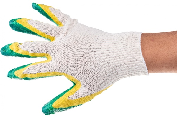 Перчатки Россия трикотажные с двойным латексным обливом 67851