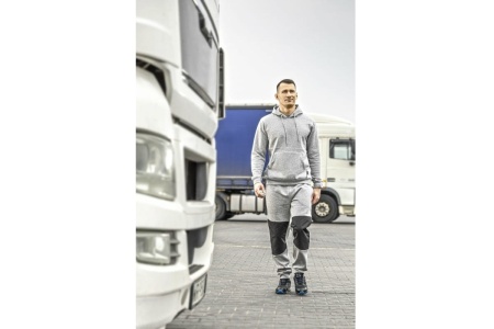 Хлопковая толстовка HOEGERT TECHNIK NIERS, серая, размер L HT5K379-L