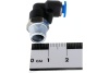 Фитинг угловой для пластиковых трубок (4 мм; 1/8М) ROCKFORCE RF-SPL04-01