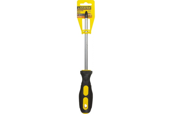 Отвертка Stayer двухкомпонентная рукоятка магнитный наконечник PH3x150мм 2510-3-15_z02