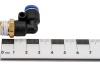 Фитинг Г- образный трубка 6 мм, резьба наружная 1/4" Pegas pneumatic 5901
