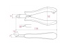 Кусачки для пластика без фаски TSUNODA 120мм TM-02