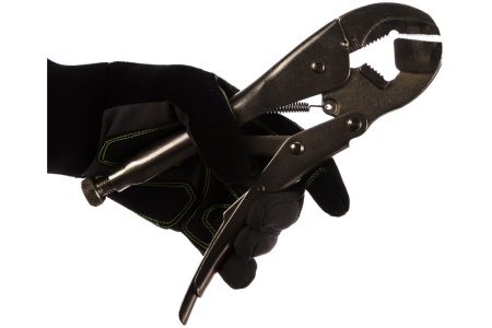 Гейферный зажим с двойным захватом и плавающей нижней губкой 10-250мм ROCKFORCE RF-614U250