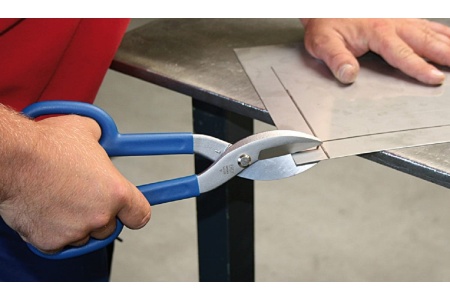 Ножницы по металлу ERDI американские, левые, рез 1.0 мм, 250 мм ER-D146-250