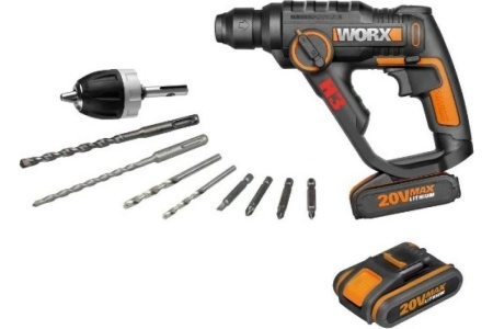 Аккумуляторный перфоратор WORX WX390.1
