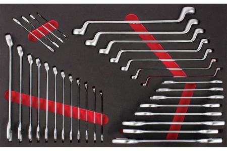 Инструментальная тележка IZELTAS серии PARTNER  черная с инструментами 5 выдвижных ящиков, 8235006121-black