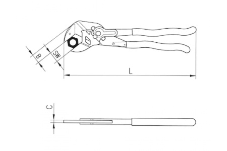 Переставные клещи-гаечный ключ WURTH SW6 46MM L270MM 071502 50 090  10