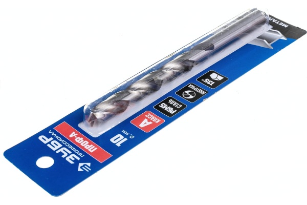 Сверло по металлу ЗУБР Проф-А 10х133 мм, сталь Р6М5 29625-10