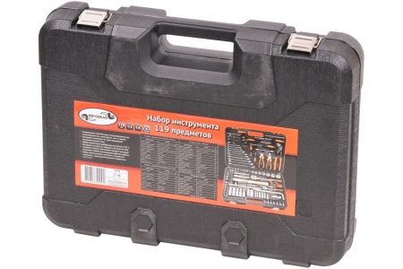 Набор инструмента АвтоDело 119 предметов 1/2DR 1/4DR 39909 11231