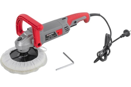 Полировальная электрическая машина Forcekraft 220 В, 1200 Вт, 800-3600 об/мин, диаметр круга 180 мм fk-pa-03060 55059