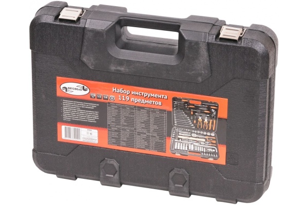 Набор инструмента АвтоDело 119 предметов 1/2DR 1/4DR 39909 11231
