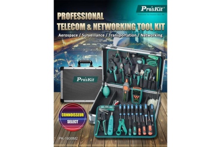Профессиональный набор инструментов для обслуживания LAN и телекоммуникаций ProsKit PK-1938M2 (аналог PK-4021M) С00040091