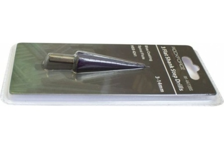 Сверло ступенчатое спиральное (3-14 мм; HSS4241) ROCKFORCE RF-44738S