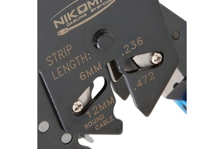 Обжимной профессиональный инструмент NIKOMAX 3 гнезда, торцевой, с храповиком NMC-2008AR