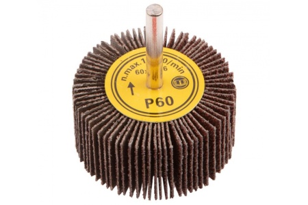 Круг шлифовальный лепестковый радиальный (60x30х6 мм; K60) для дрели GRAPHITE 55H758 Круг шлифовальный лепестковый радиальный (60x30х6 мм; K60) для дрели GRAPHITE 55H758