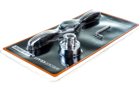 Плашкодержатель WIEDERKRAFT с трещоткой, 3 предмета WDK-DH0312