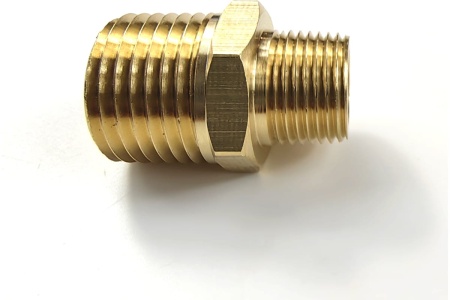 Ниппель латунный переходной пневмо 1/2"НР - 3/8"НР Профитт 9276287