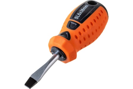Отвертка "Point", SL6x38 мм, CrV, 2-х компонентная рукоятка Sparta 11751