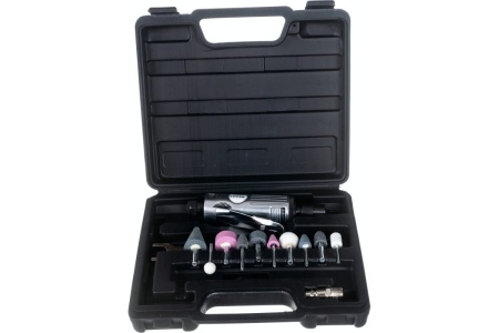 Прямая шлифмашина Pegas pneumatic + 10 шлиф камней 1802