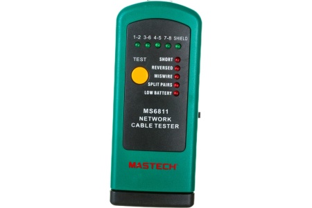 Тестер кабеля MASTECH MS6811 замыкание, обрыв, идентиф. в многож. кабелях 00-00000254