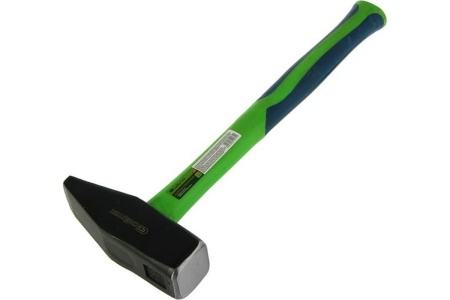 Слесарный молоток СИБРТЕХ 1500 г, фибергласовая обрезиненная рукоятка 10331