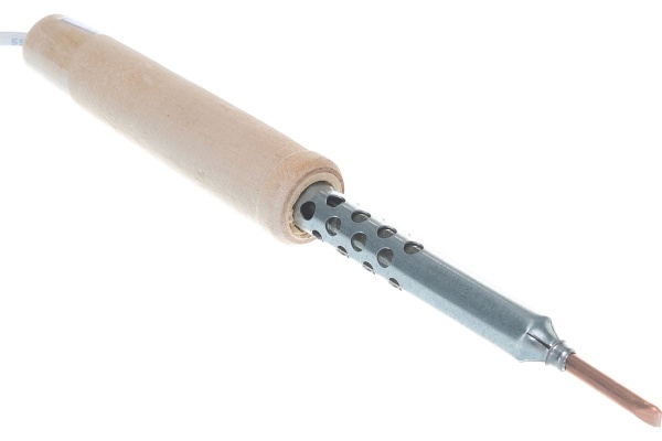 Электрический паяльник Точно-прочно 40W деревянная ручка 4264