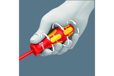 Отвертка диэлектрическая Wera, VDE, PZ/S 1х80 мм, WE-006190