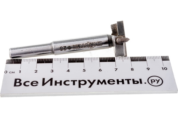 Сверло Форстнера по дереву (25х77 мм) СИБРТЕХ 704825 Сверло Форстнера по дереву (25х77 мм) СИБРТЕХ 704825