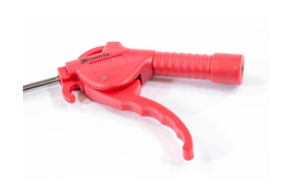 Пневматический продувочный пистолет с удлиненным изогнутым соплом MATRIX 270 мм 57334